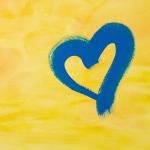 Blue and Yellow Hearts